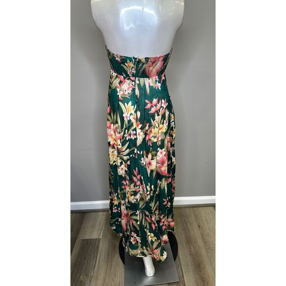 Zimmermann Floral Strapless Smocked Back Linen August Maxi Dress AU 0/US 4 $725 - Picture 6 of 11